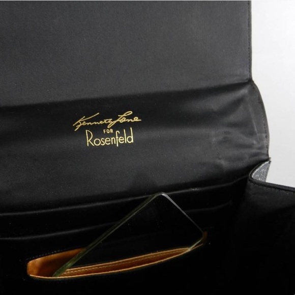 Rare 60’s Black Jeweled Panther Head Clutch - Picture 7 of 7